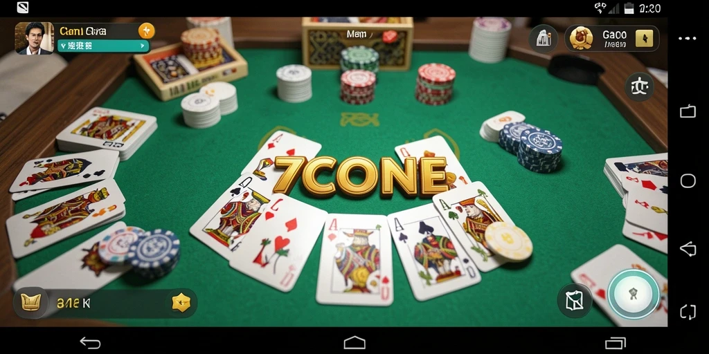 Screenshot gameplay seru dari 7CONE menunjukkan interaksi pemain.