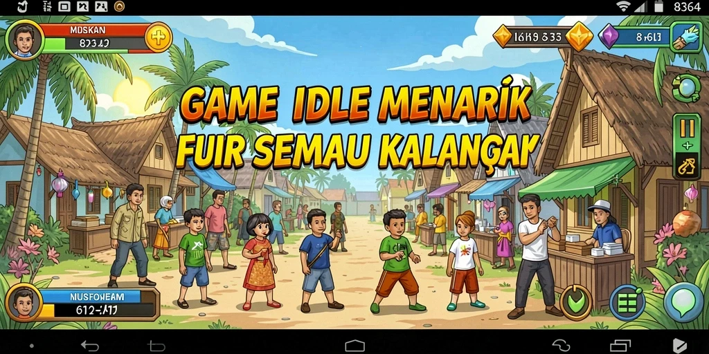 Tampilan gameplay Idle yang menarik dari 8364.