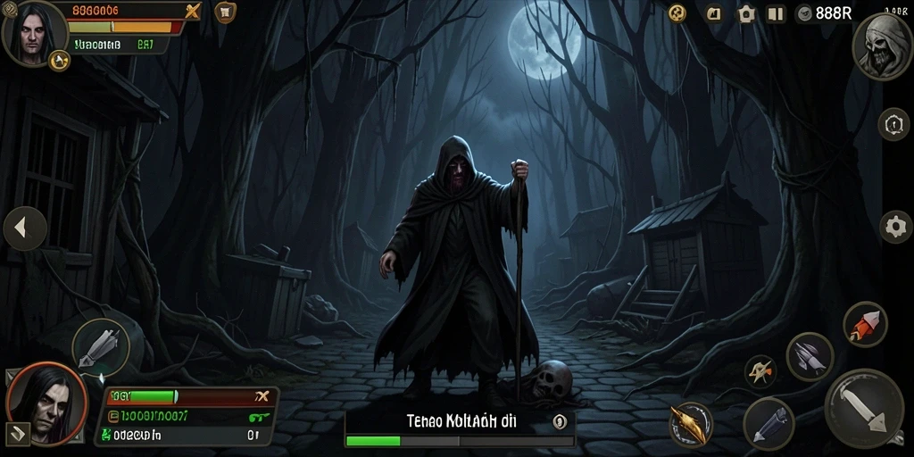 Gameplay menegangkan dengan suasana kegelapan yang mencekam.