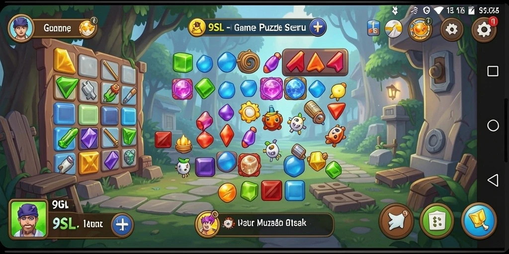 Tampilan menarik dari gameplay 9SL yang penuh teka-teki.