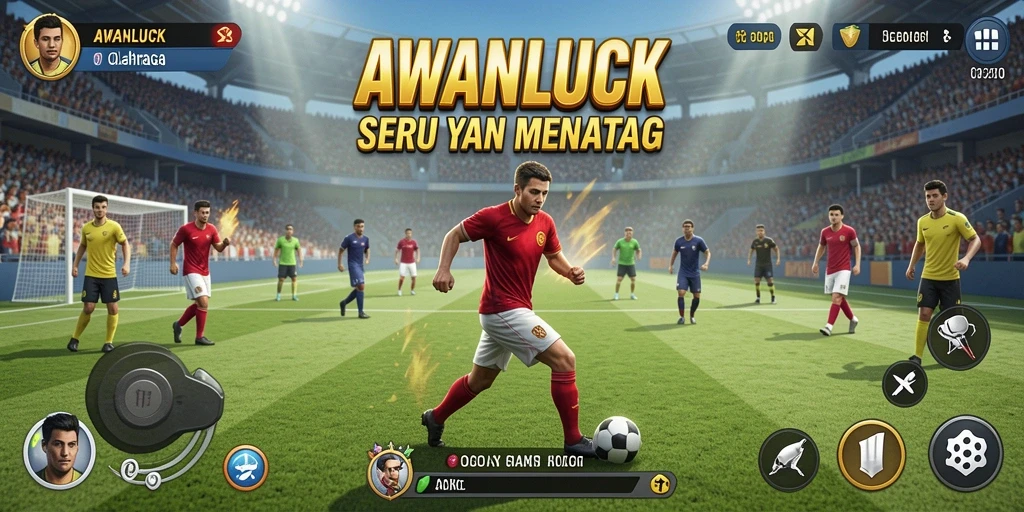 Tampilan permainan olahraga yang mendebarkan dalam AWANLUCK.