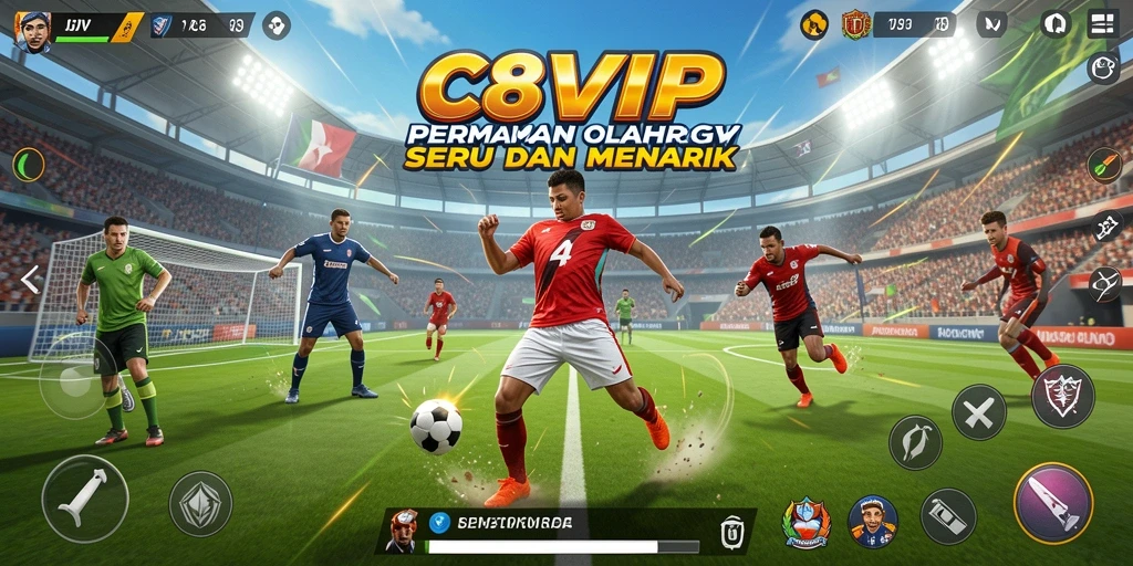 Screenshot gameplay <strong>C8VIP</strong> yang penuh aksi dan keseruan olahraga.