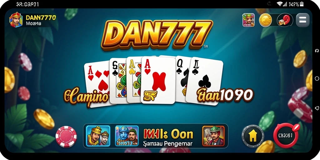 Tampilan gameplay seru dalam permainan Domino DAN777.