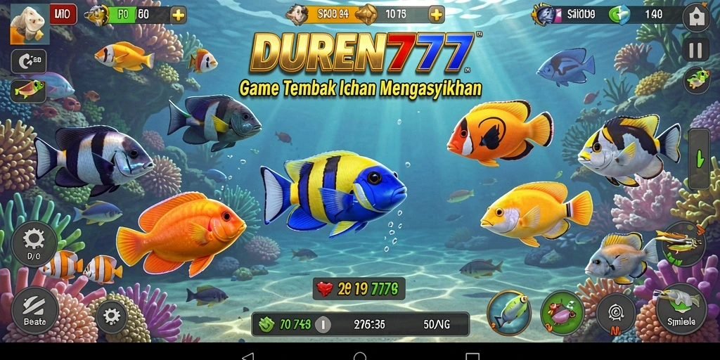 Tampilan gameplay Tembak Ikan yang menarik di DUREN777.