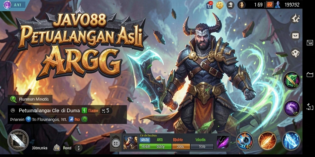 Screenshot gameplay JAVO88 menunjukkan aksi pertarungan yang mendebarkan.