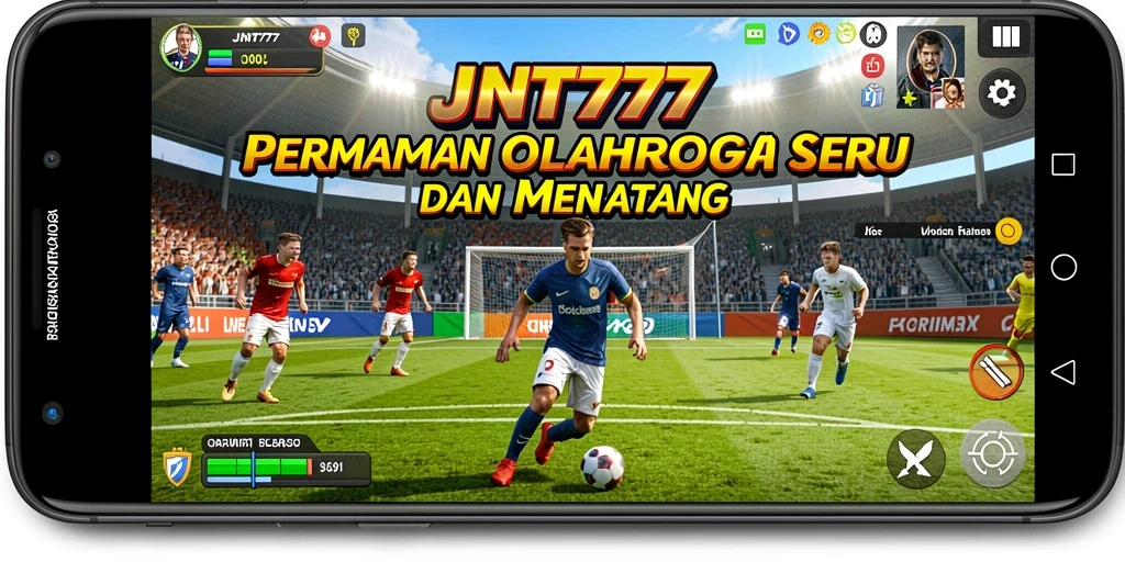 Tampilan seru dari gameplay JNT777 yang menampilkan aksi olahraga.