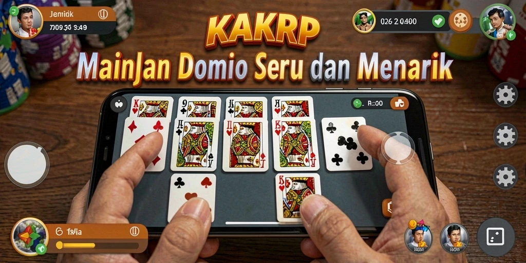 Gameplay KAKRP yang seru dan menegangkan saat bermain domino.