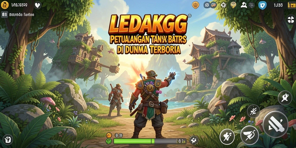 Tampilan menarik dari gameplay Open World LEDAKGG.