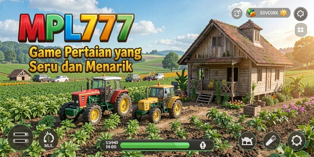 Tampilan gameplay seru saat bercocok tanam di MPL777.