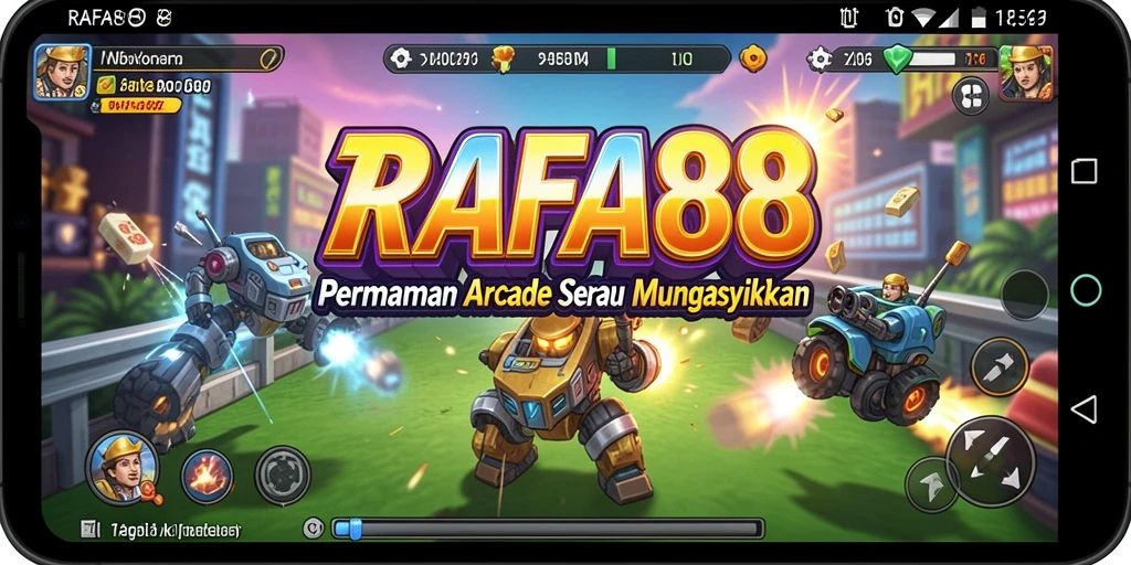 Tampilan seru gameplay RAFA88 dalam aksi penuh warna.
