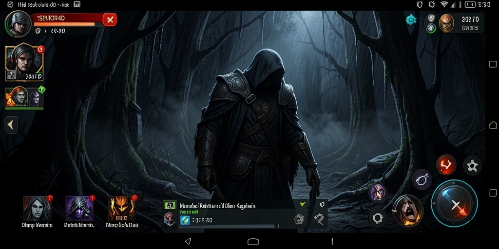 Gameplay SENIOR4D yang menegangkan dan menyeramkan.