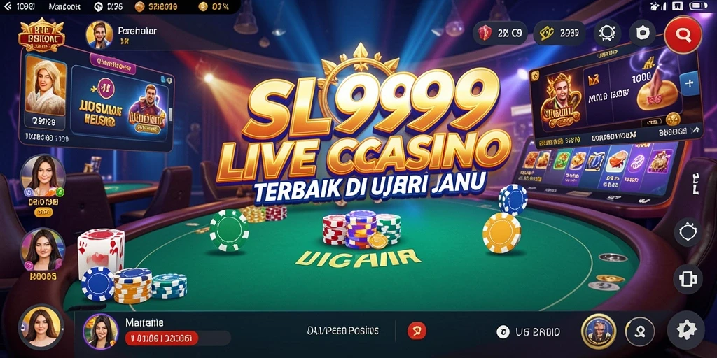 Tampilan gameplay Live Casino yang mendebarkan di SL999.