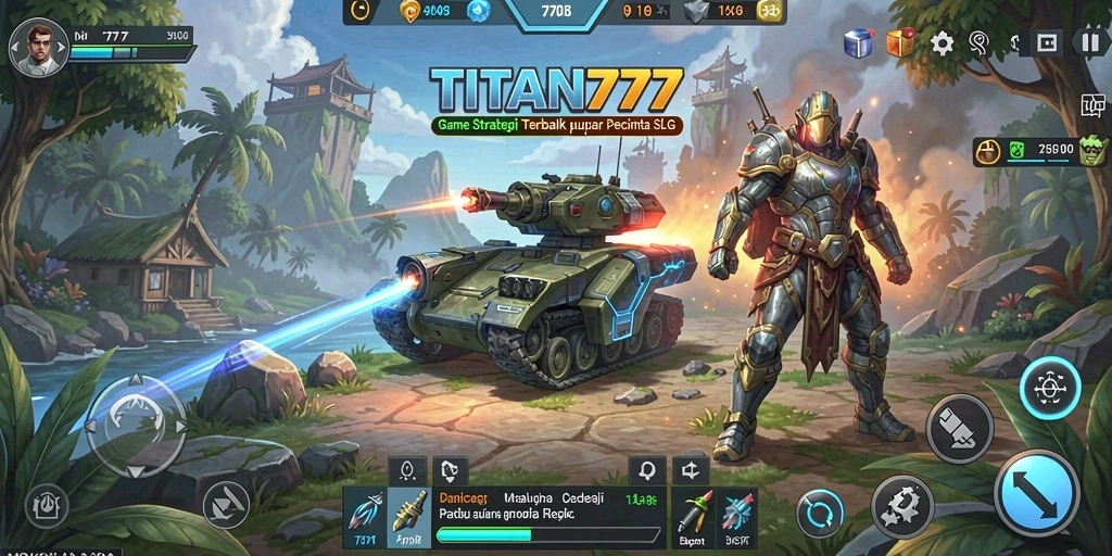 Tampilan gameplay seru dan strategi mendalam di TITAN777.
