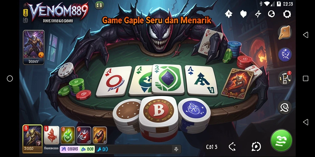 Screenshot gameplay VENOM889 yang seru dan mendebarkan.