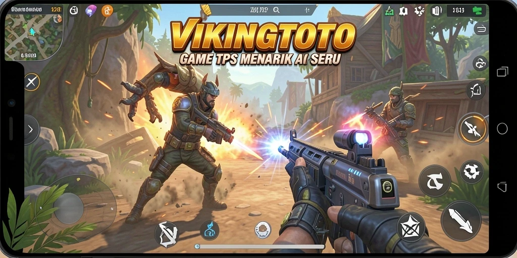 Tampilan menarik dari gameplay seru VIKINGTOTO dalam aksi TPS.