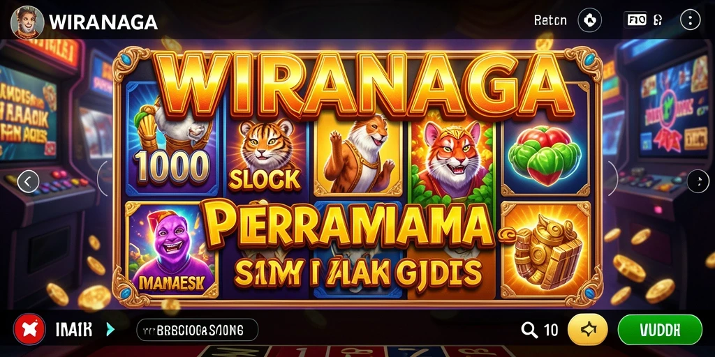 Tampilan menarik dari gameplay WIRANAGA yang penuh warna.