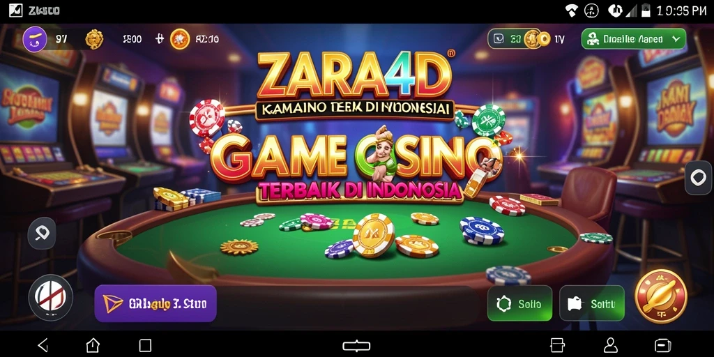 Screenshot ZARA4D menampilkan gameplay kasino yang mengasyikkan dan interaktif.