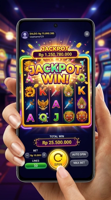 Antarmuka pengguna aplikasi rakyatjp yang intuitif dan menarik.